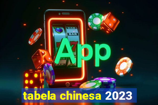 tabela chinesa 2023